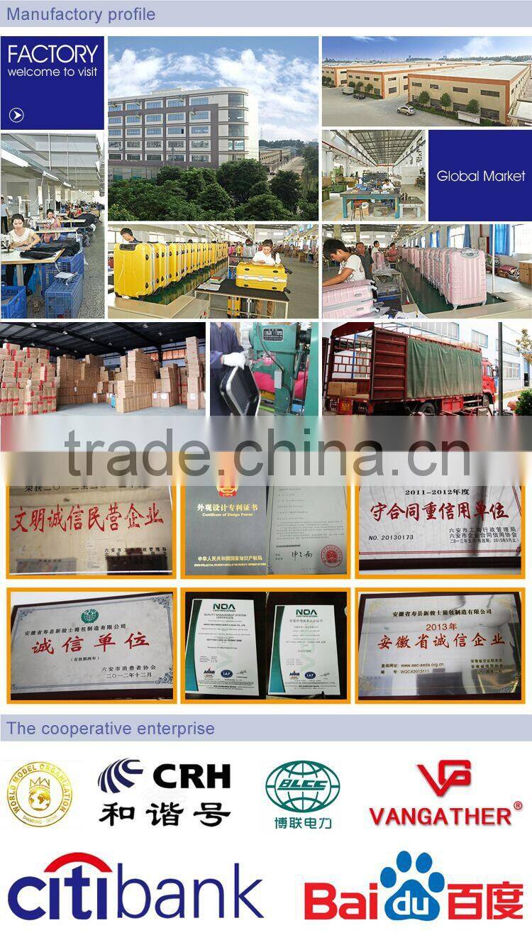 Leather Luggage Bag Carry -on PU Leather Bag Trolley With TSA Lock