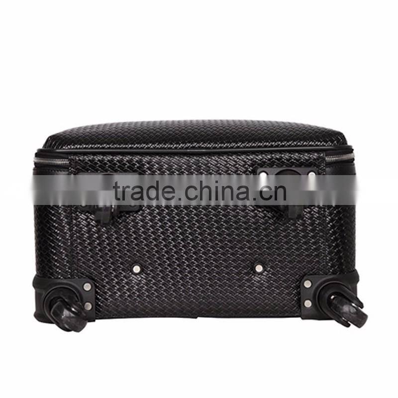 Leather Luggage Bag Carry -on PU Leather Bag Trolley With TSA Lock