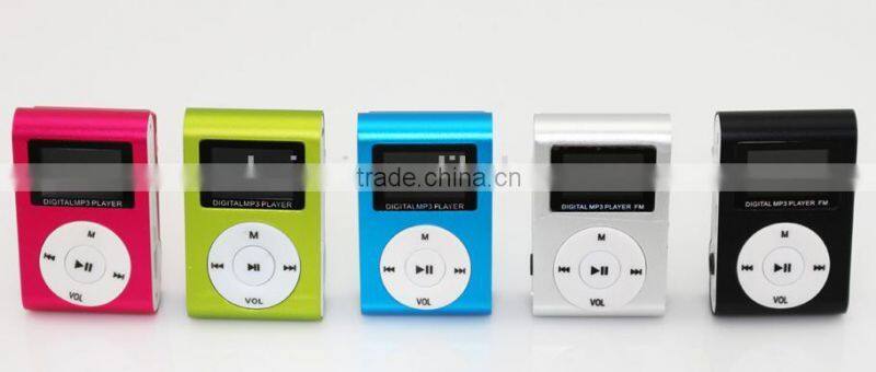 2014 New gift Clip screen MP3 Player flash light mp3 player with screen,high quality mp3 player