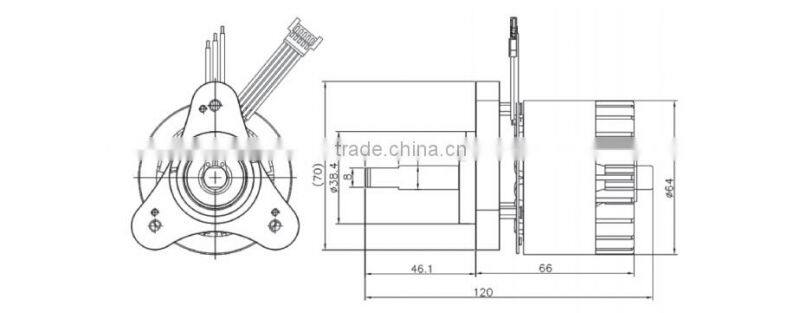 Lawn Mower 1000W Outrunner Brushless Boat Motor