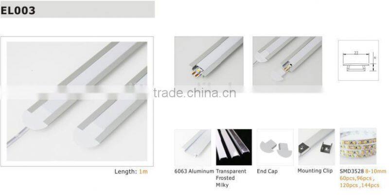 customized dimension and spec LED Aluminum profile for LED strips aluminum profile