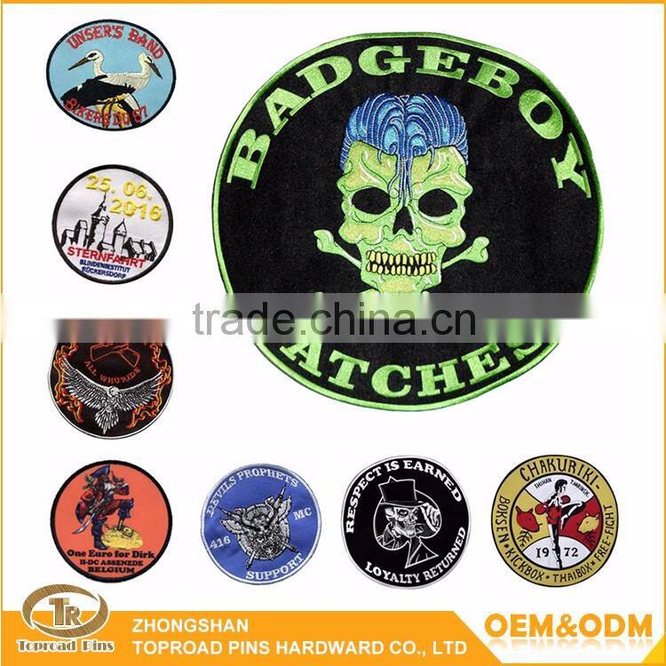 Wholesale High Quality Cheap Fashionable Garment Patch Custom Embroidered club woven patch