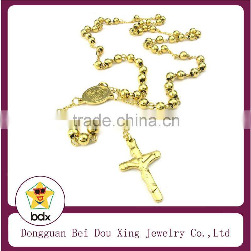 Hot Catholic Gift Stainless Steel Religious Our Lady Mt Mount Carmel Infant Jesus Christ Sacred Heart Scapular Medals Necklace