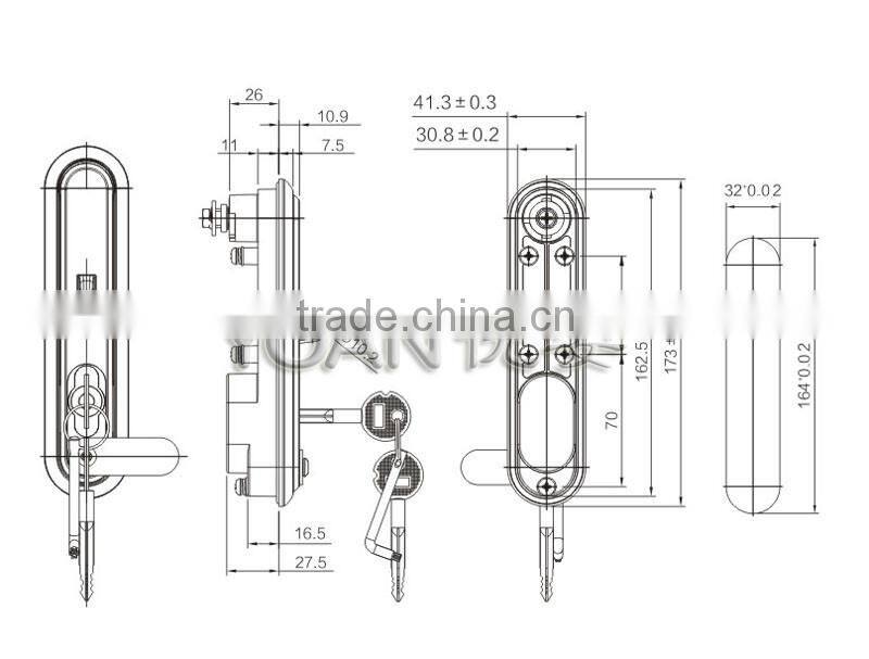 high security metal cabinet door lock for steel filing cabinet and office cabinet