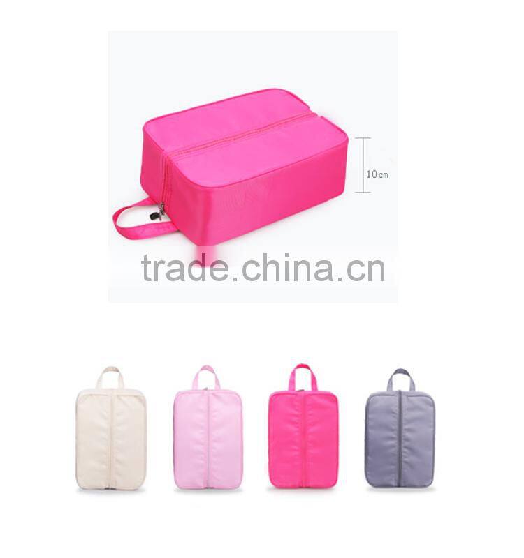 2015 fashion organic plain shoe bag for men and women travel used