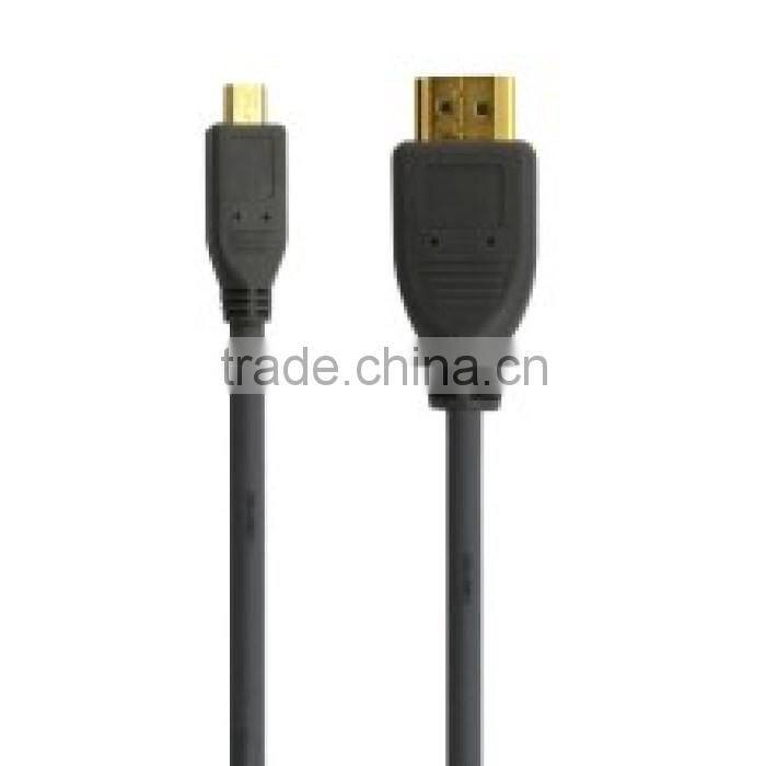 5FT Micro HDMI to HDMI Cable High Speed Cell Phone 1080p 3D HTC EVO 4G HDTV