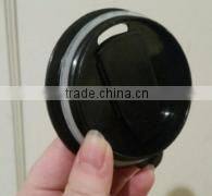 barrel shaped double walled mug with copper plating with lid