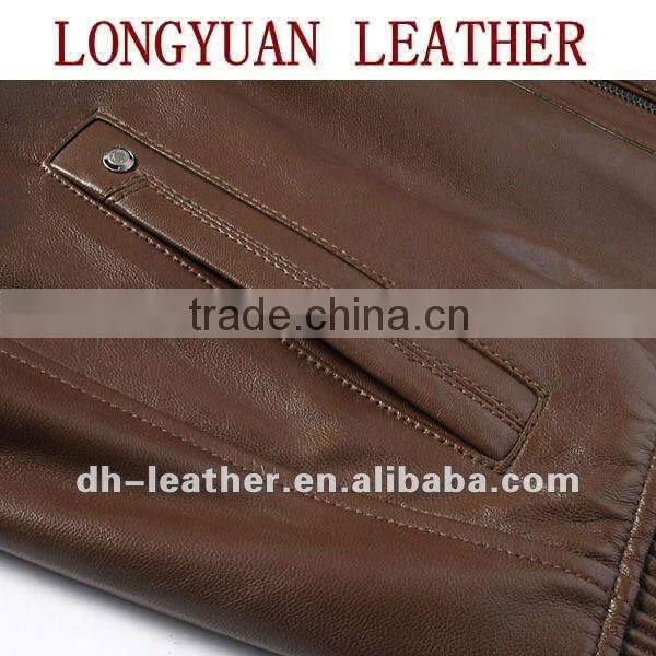 men's leather jackets with stand up collar