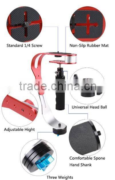 Professional Light Weight Mini Camera Video Stabilizer For DSLR Camera