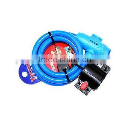 Multicolor mountain bicycle cable lock