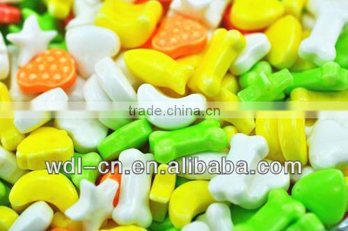 Child favorite licking candy assorted fruity press candy