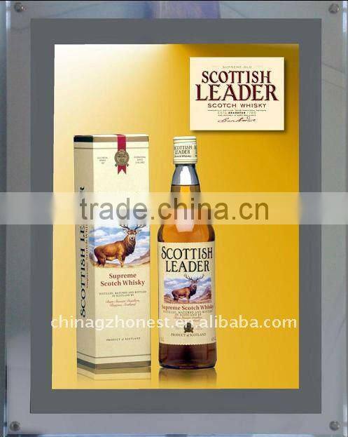 acrylic crystall led light box displays