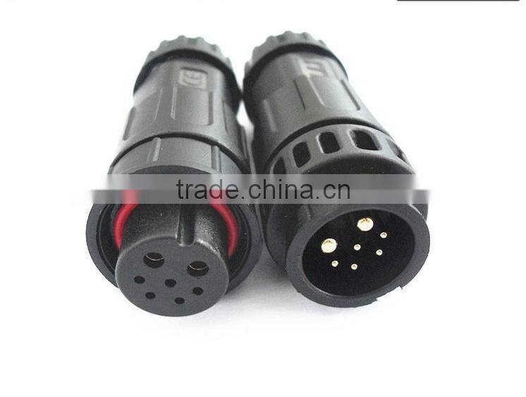 LLT M19 2+5 pins Power and Signal electrical Wateproof Connector