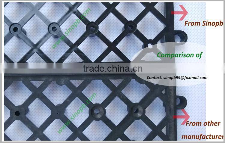 Floor underlay wood plastic composite panel under tile