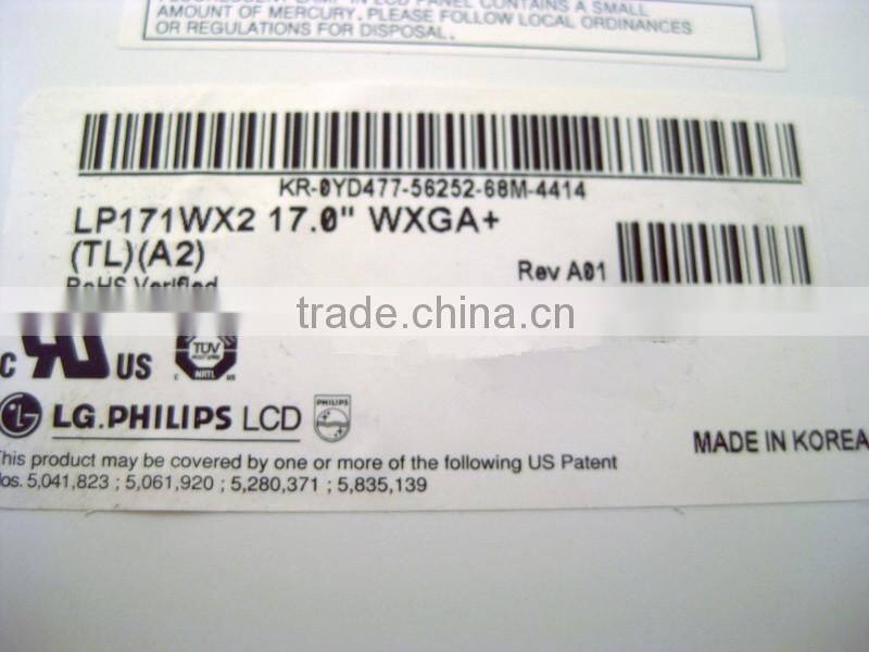 USED Laptop LCD Screen for 17.1 CCFL LP171WX2 Panel