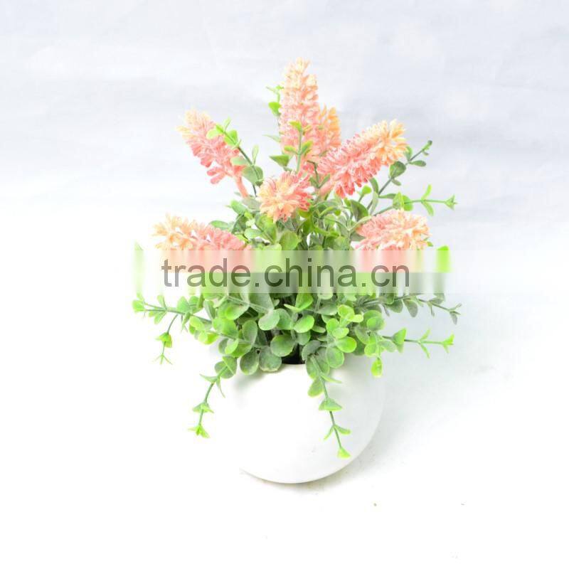 artificial flower with special shape and snow feel color
