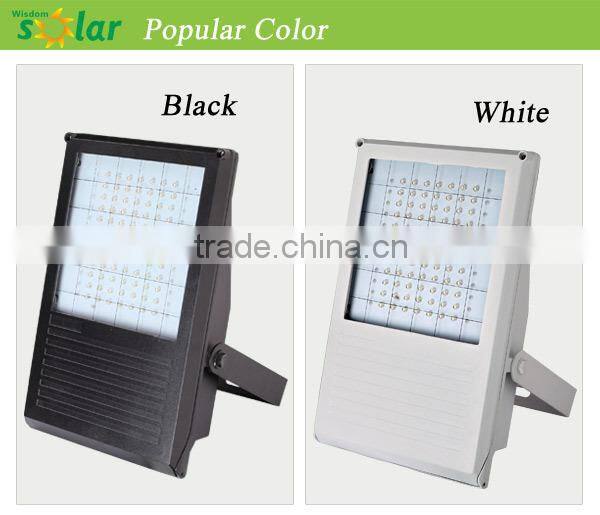 Aluminum 7w solar panel portable led outdoor solar flood light for garage (JR-PB001)