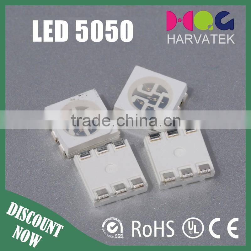 PLCC-6 5050 3-Chip LEDs green smd led specification