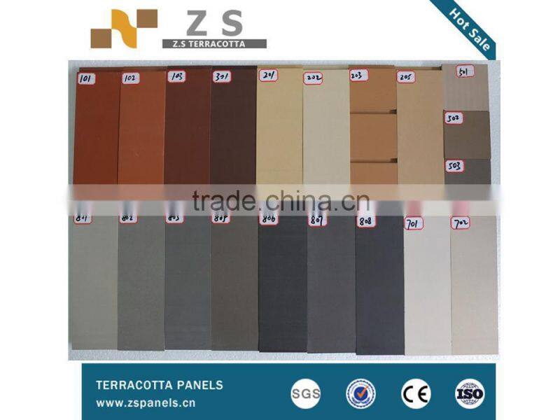 Eco-friendly construction material, terracotta panel , Terracotta Curtain Wall panel Facade Wall System