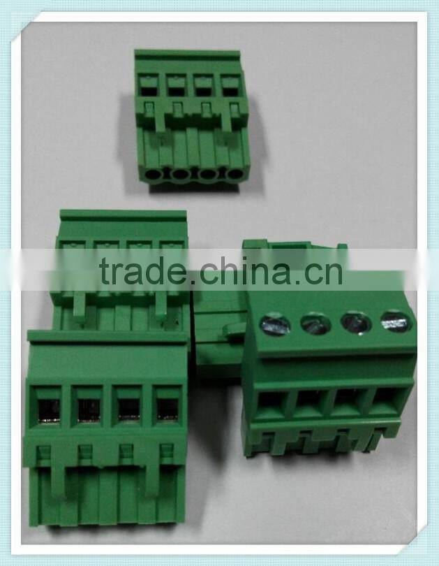 4-way Terminal Block XS2ESDT 300V 15A 5.0/5.08/7.62/3.81/3.5mm Pitch with UL, CE, ISO, SGS,CQC Approved