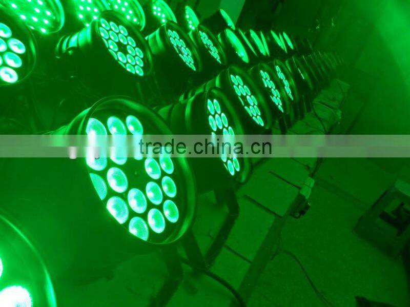 18*3w RGB 3in1 Led Par 64 stage light