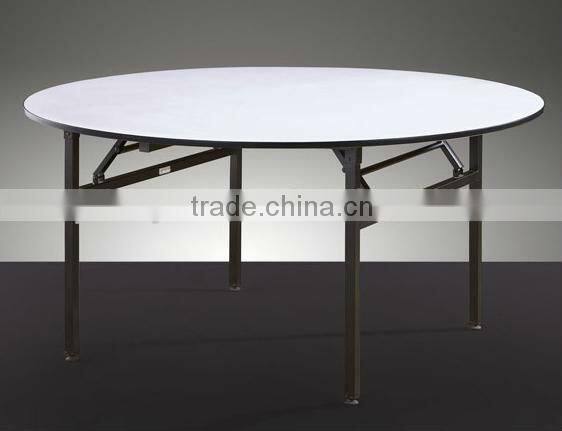 Wood top banquet table foldable round restaurant tables from china supplier