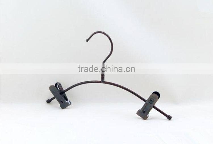 Creative Copper Metal Clips hanger for Pants, Wire Skirt Hanger