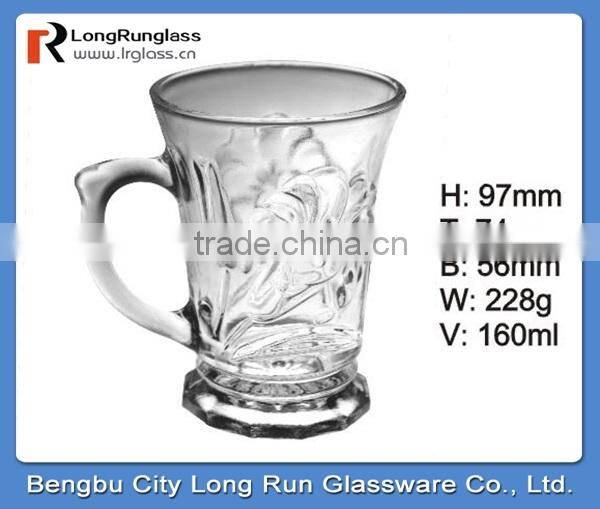 LongRun 5oz charming Eco-friendly elegant restuarant use fancy drinking glass cup wholesale