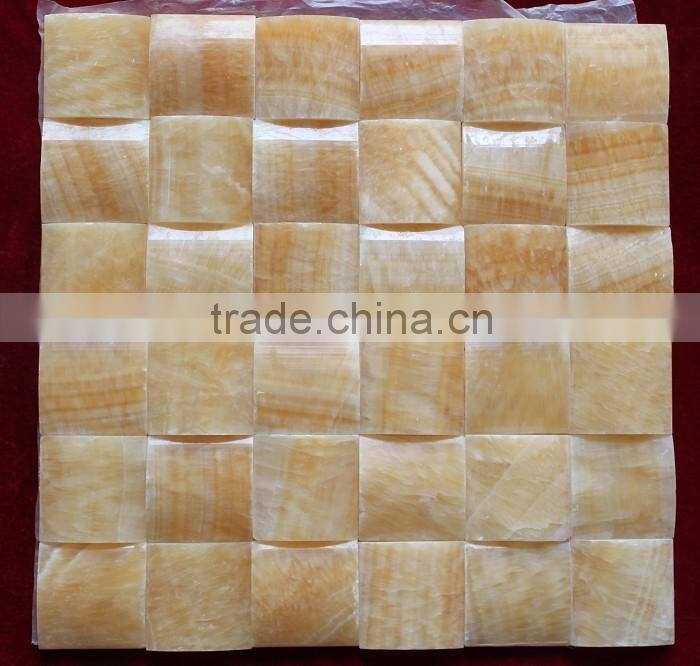 Polished onyx marble mosaic with good price