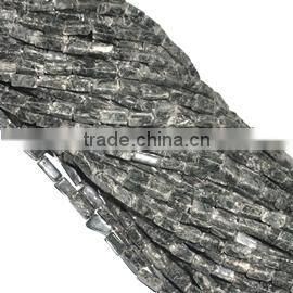 Gray Moonstone Tube Beads