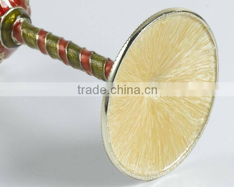 RORO Hearkening drangonfly enamel crystal glass big red wine glass