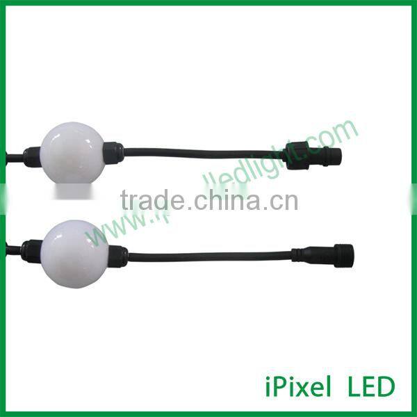 iPixel LED 50mm high lumen ws2801rgb led pixel round ball string in holiday lighting