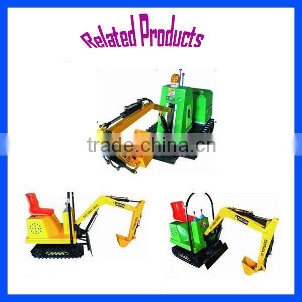 Christmas promotion amusement ride cheap mini excavator for kids