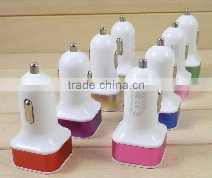 2.1A Dual USB Car Charger for iPhone ipod Samsung Galaxy S3 S4