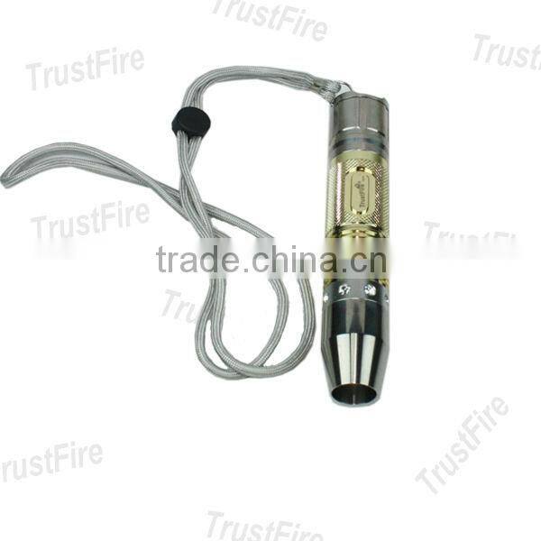 2012 TrustFire identification jewelry TR-Y1 CREE XR-E yellow 139lm jewelry cree led light flashlight/torch(1*18650)