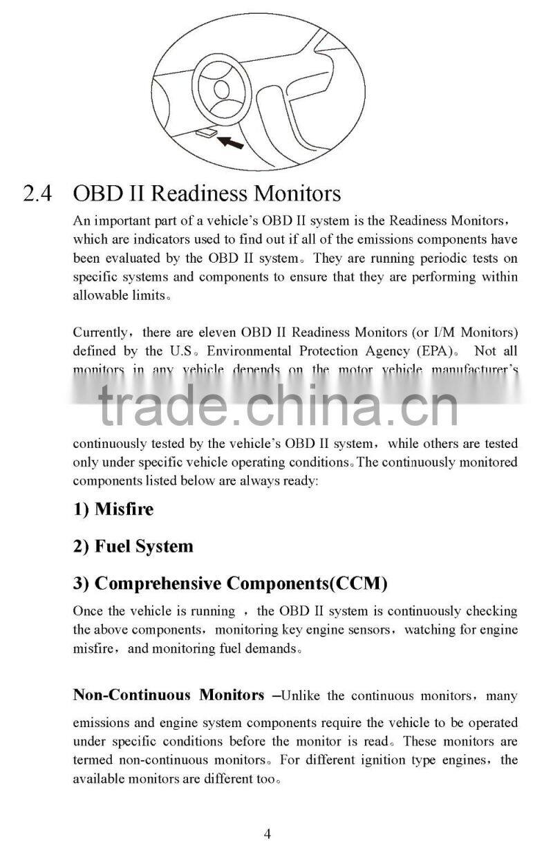 Car detector fault diagnostic scanner car diagnostic scanner universal