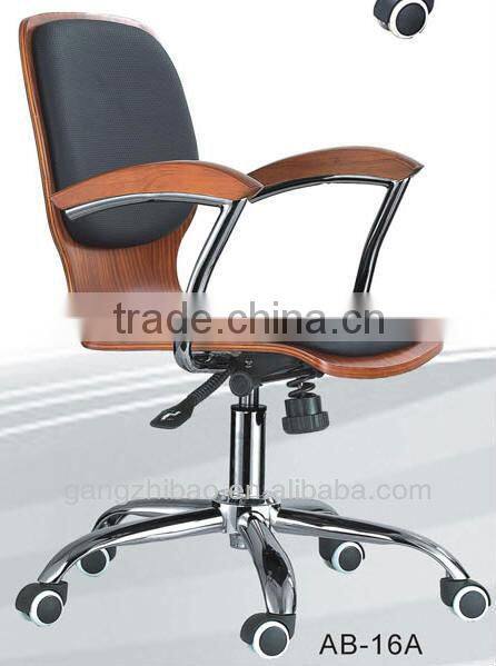 Seatrest and backrest plating base swivel chairs wooden on hospitle