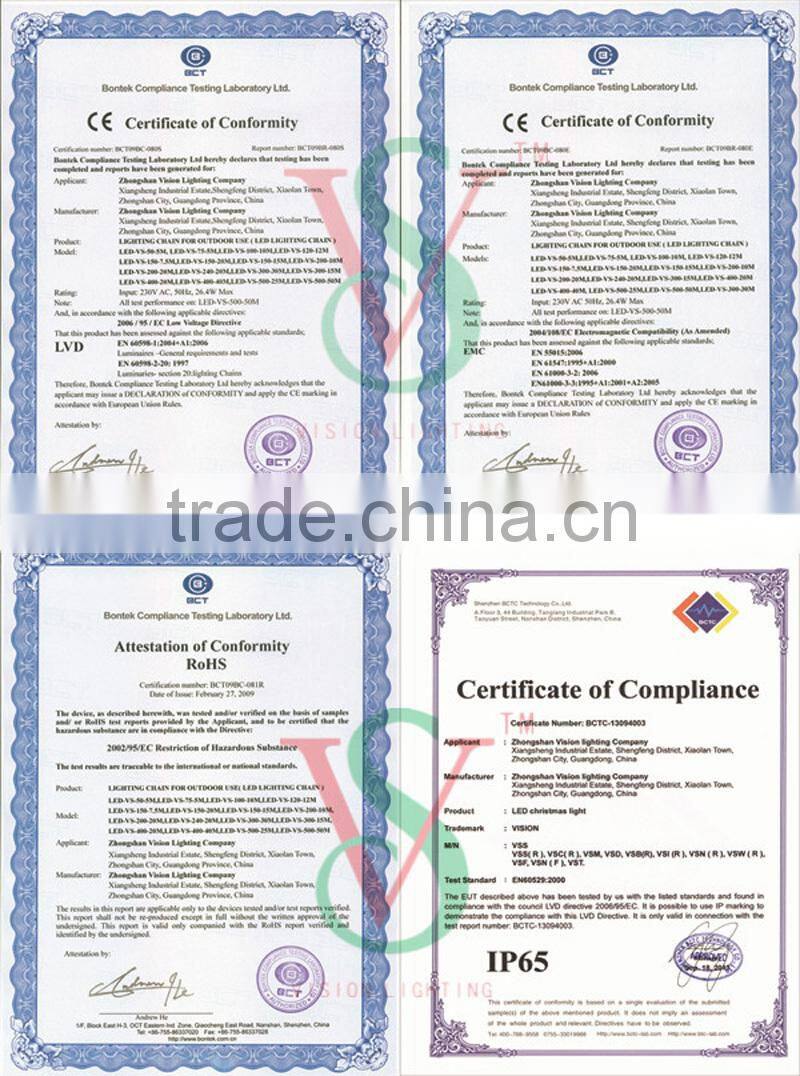 New LED pinecone String ball Light waterproof outdoor light RGB