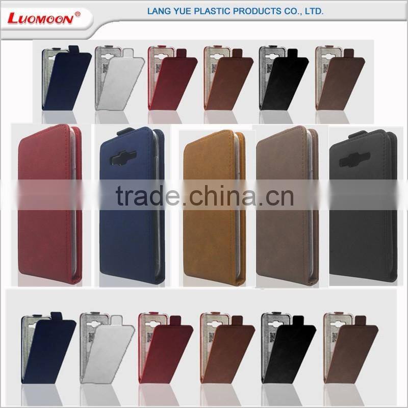 Made in China pu lichee pattern up and down flip phone case tpu cover for meizu mx5 m3 m2 note