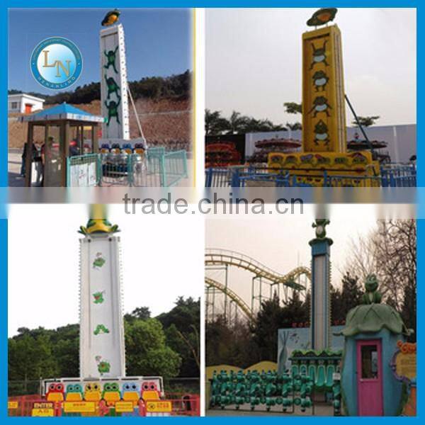 Mini free fall sky tower frog hopper! China supplier Lino amusement jumping frog rides for kids