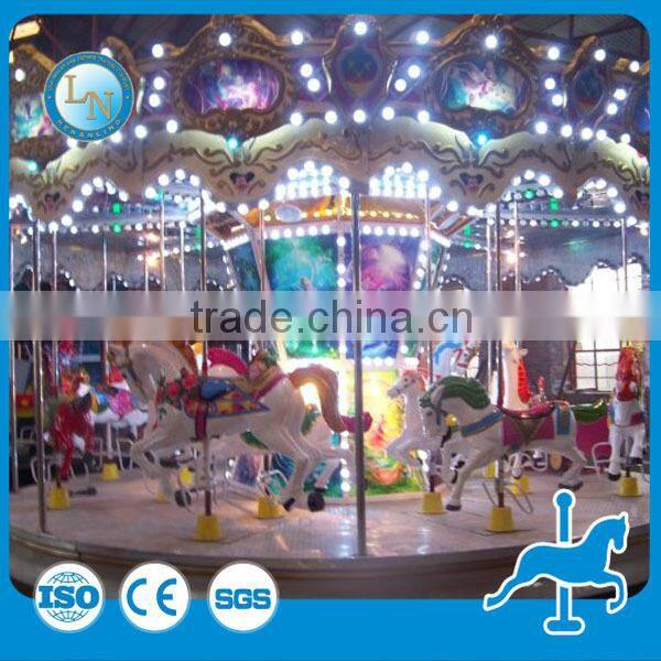Carnival outdoor carousel game amusement park kids carousel rides