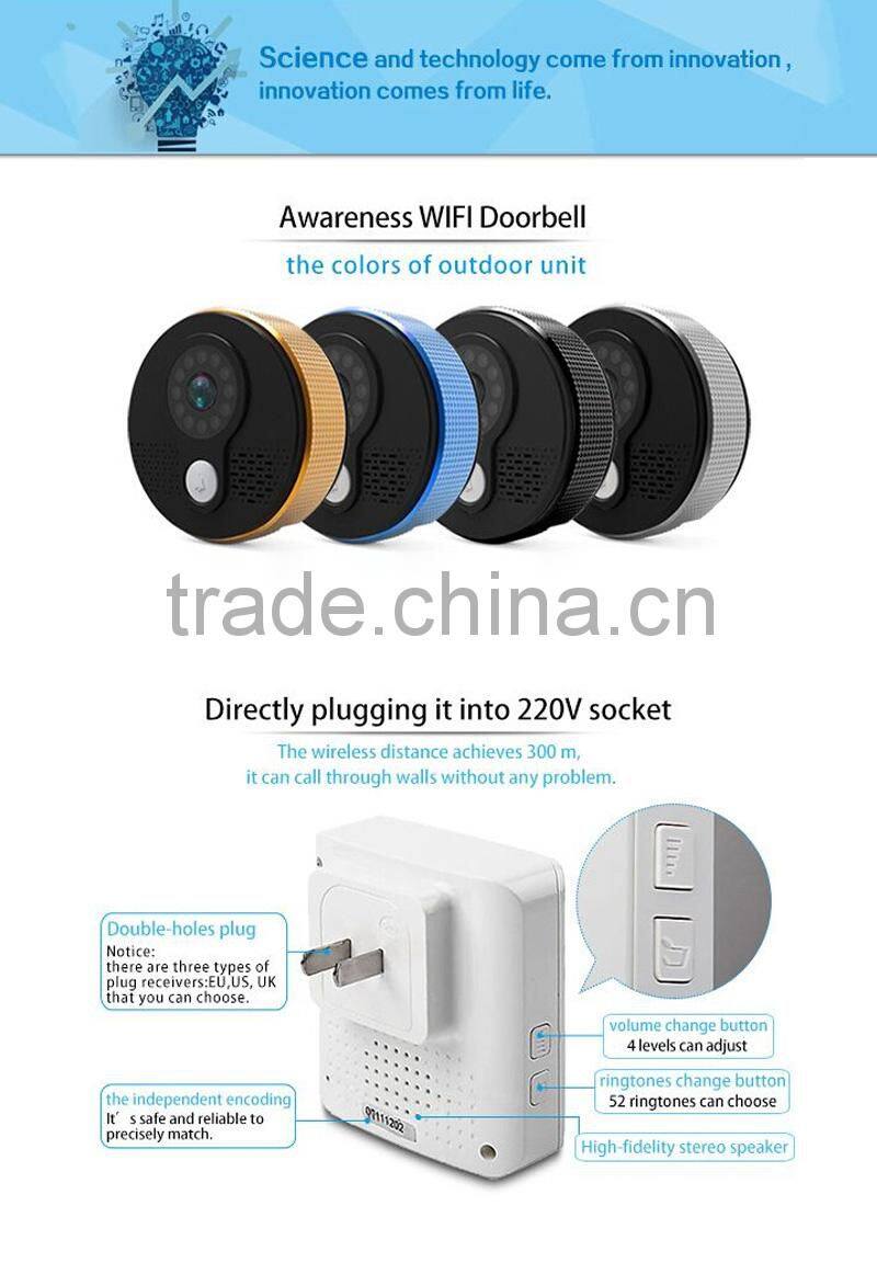 Physen WIFI Video Doorbell Intelligent Home Security Management Long-range Control with app