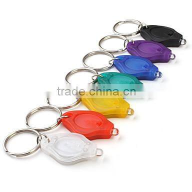 Custom Multicolored Rainbow LED Keychain Flashlight