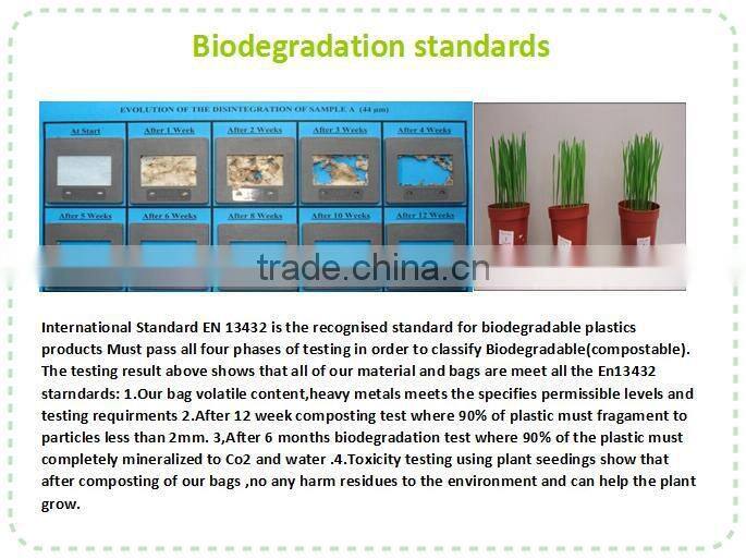 eco friendly 100% biodegradable plastic pet doggie poop bags