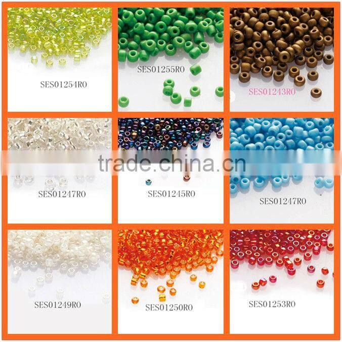 Seed Bead glass silver line 15colors to option 15/0 irregular round
