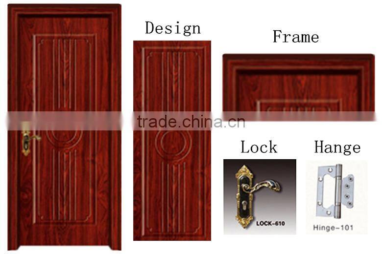 good sales pvc wooden armor door for bedroom
