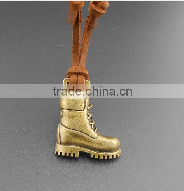 Shoes accessories leather necklace restoring ancient ways