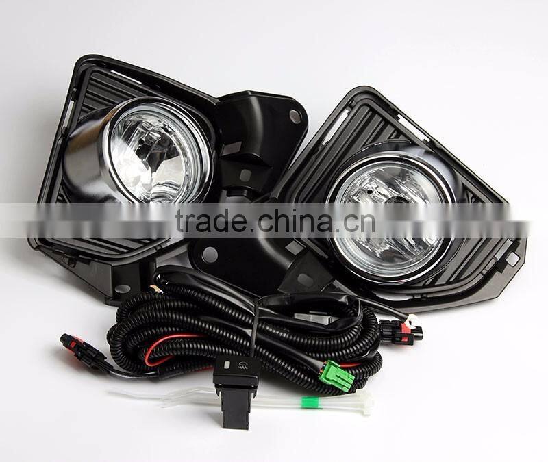 Toyota hiace 2014-2016 body parts black chrome fog lamp set with switches accessoires