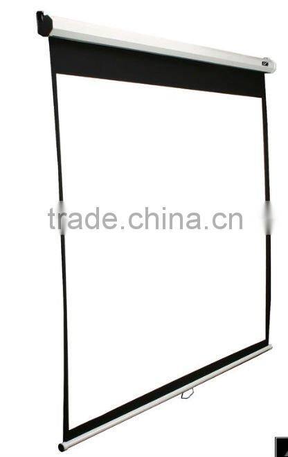 Self lock manual projector screen
