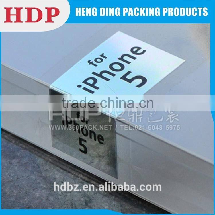 OEM clear plastic packaging box for cell phone accessories